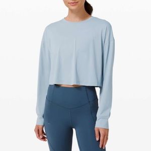 lululemon Muscle Love Long Sleeve Chambray Size 8 NWT